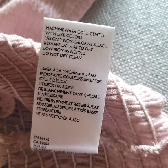 Urban Outfitters Women's Pink Crop Top Small Smocked band - Picture 8 of 12